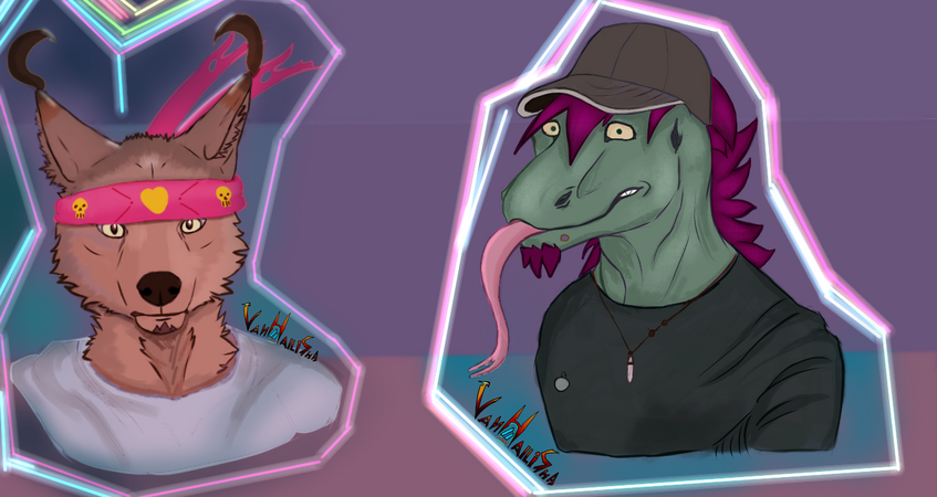 Skullie Doggo and Lizart